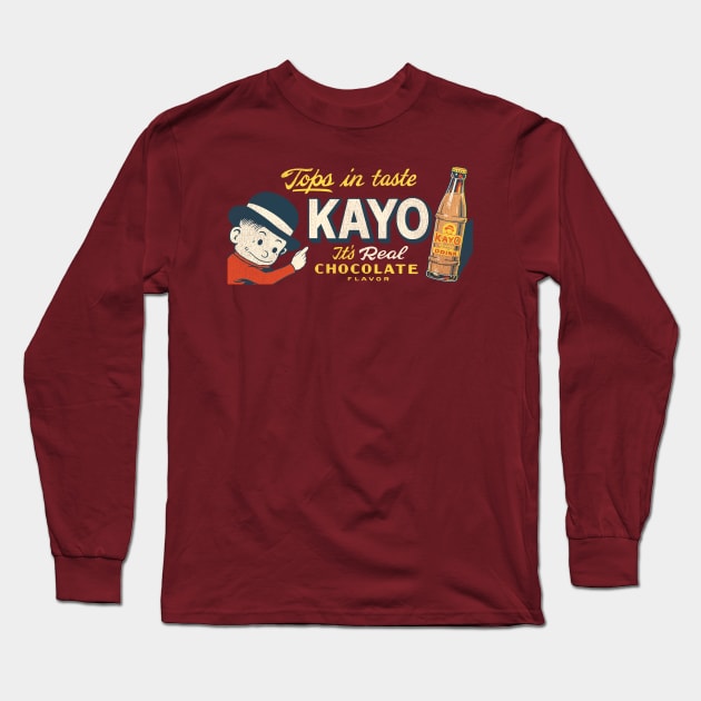 KAYO Chocolate Flavored Drink Long Sleeve T-Shirt by darklordpug